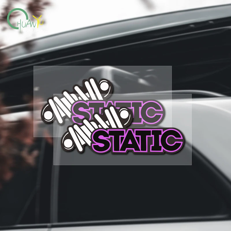 Hellaflush HF Style STATIC Car Sticker, Fender Flare Covering Body Scratches, Motorcycle and Car Decal