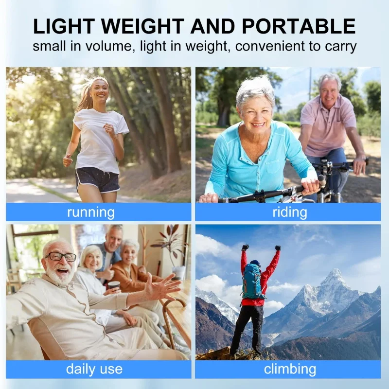 LED Fingertip Oximeter Heart Rate Monitor Finger Clip Blood Oxygen Saturation Pulse Monitoring Pulsometer