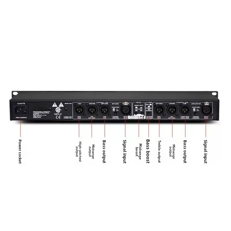 Frequency divider: dbx 223XL 234XL dbx224xLdbx234xs two-way three-way four-way
