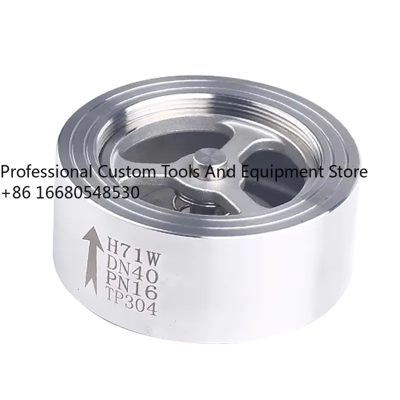 I4aHot Selling Steel Stainless Steel Industry 304 316L PN16 PN25 Single Disc Wafer Check