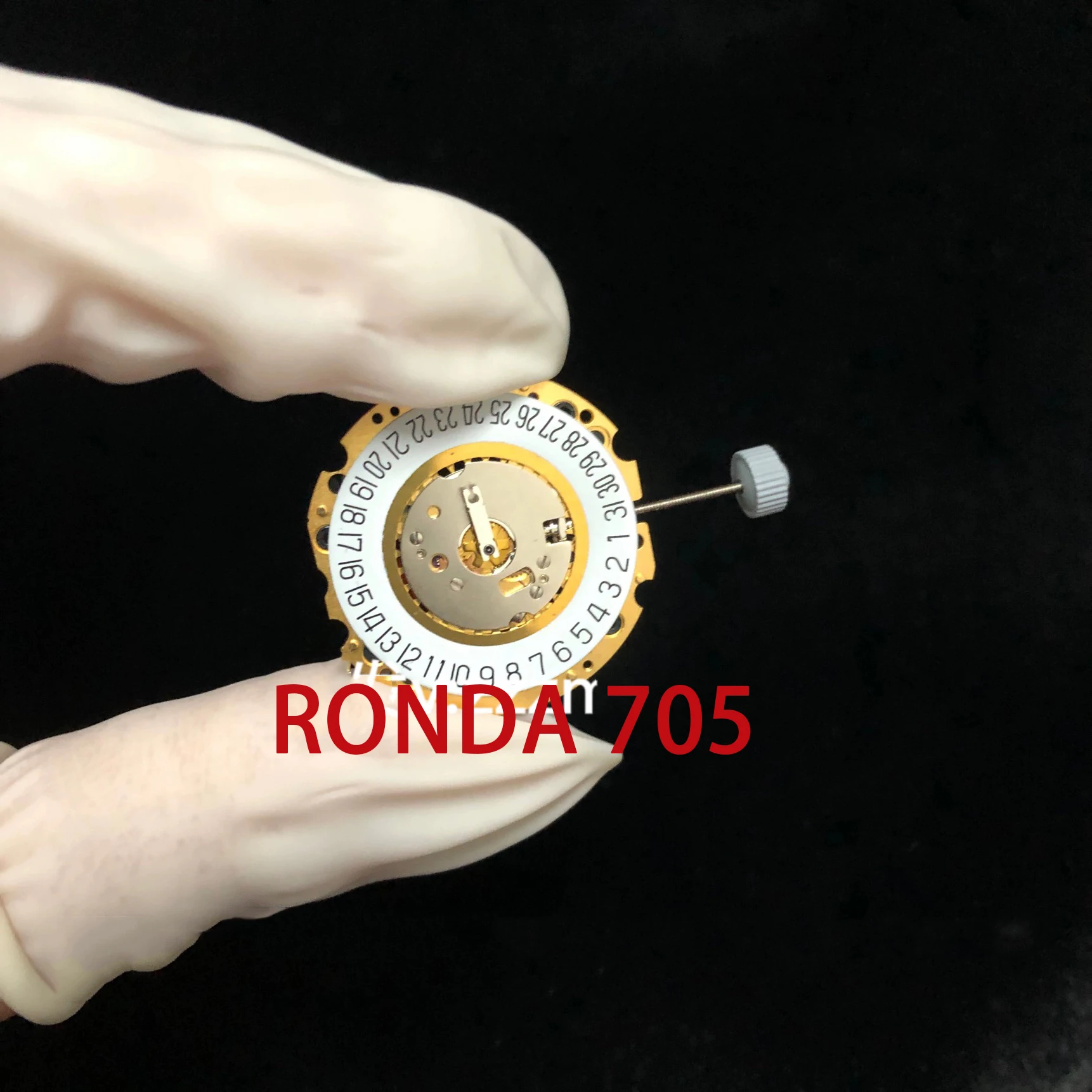 RONDA 705 Quartz Movement New Imported Swiss Watch Movement Accessories Gold Machine White Machine