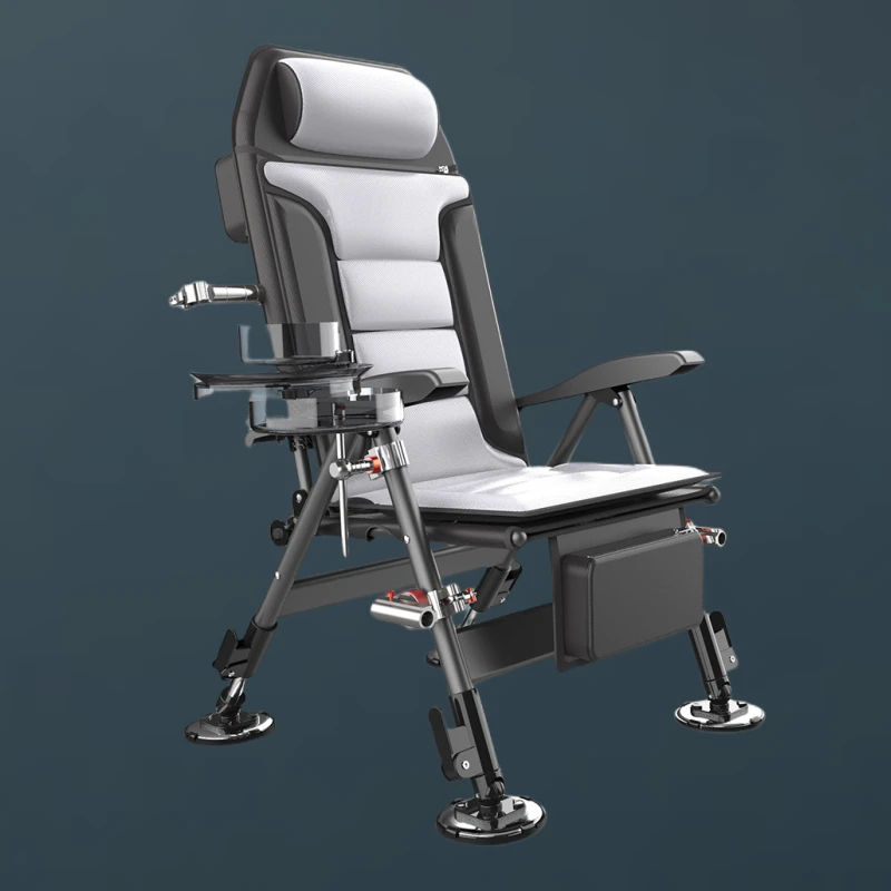 Fishing chair all-terrain European-style fishing chair folding portable multi-functional thickened reclining table fishing