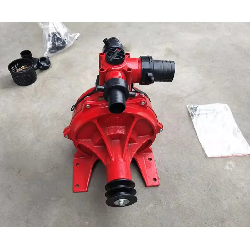 Agricultural high pressure double impeller lift aluminum drag self priming water pump pump head