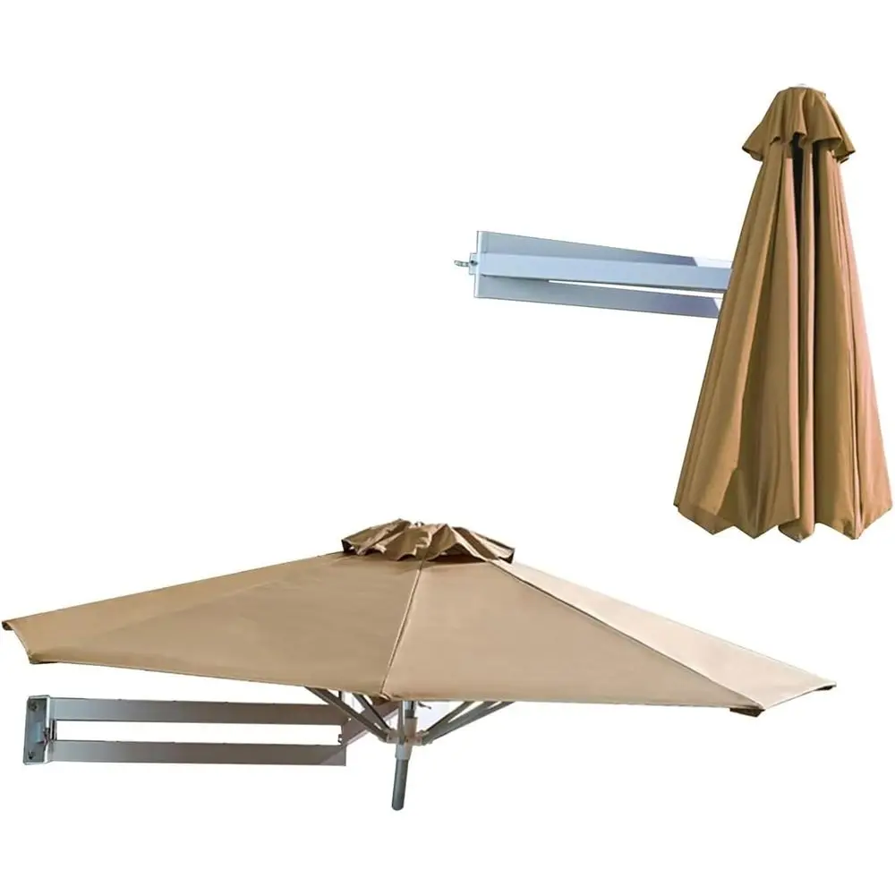 

Adjustable Pole Outdoor Patio Sun Umbrella for Gardens, Courtyards, and Balconies