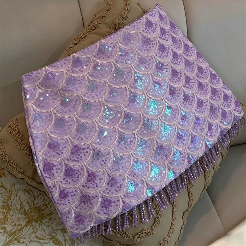 Mermaid Sequined Tassel Skirt Woman Beach Holiday Skirts Summer Women Clothes Fashion Streetwear