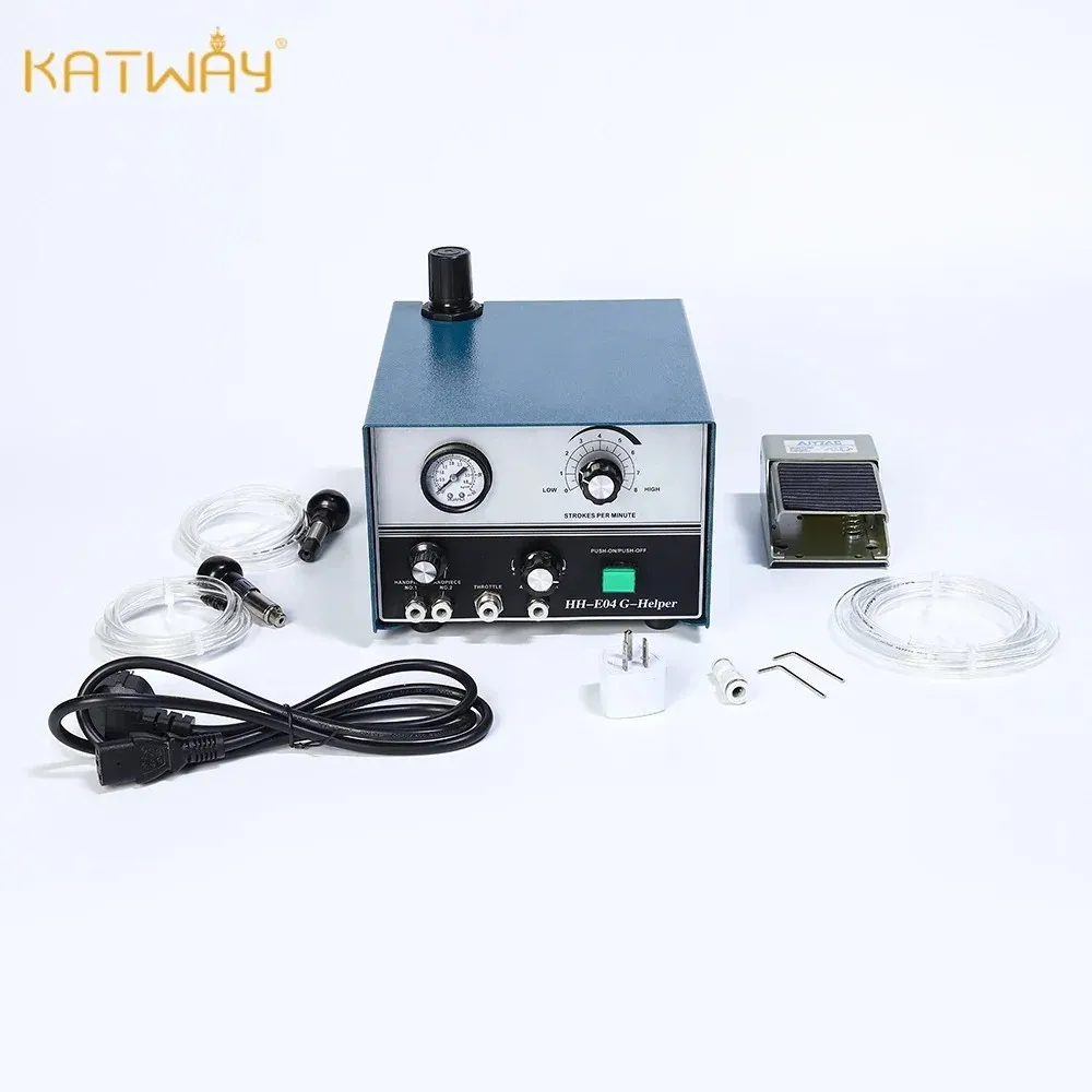 KATWAY Pneumatic Engraving Machine with Single Head for Jewelry Professional Metal Graver Tools LL-E04