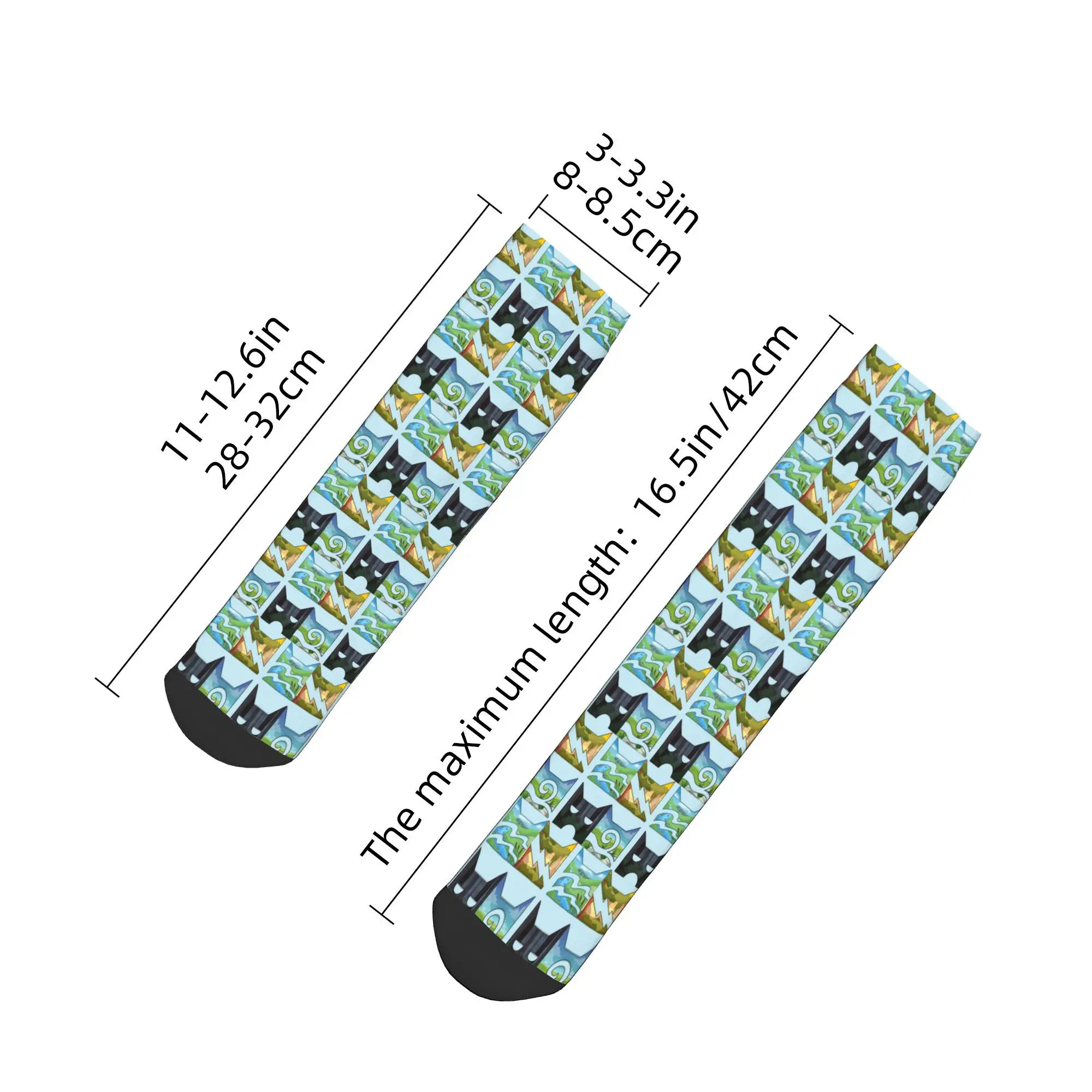 Calcetines de gatos guerreros de los cuatro guerreros para todas las estaciones, calcetines Harajuku súper suaves, medias informales para hombres y mujeres, regalos de navidad