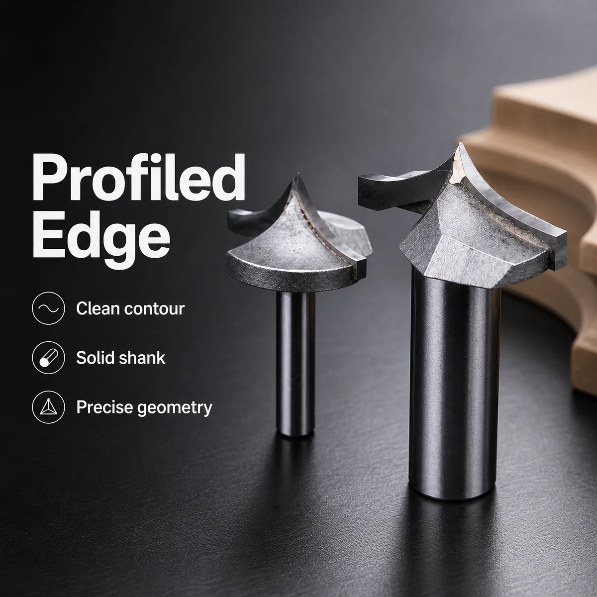 

6-12MM Imported Needle Tip Sharp Nosed End Mill Set for CNC Router Engraving Carving Bit Wood Chamfering Cutting Tools