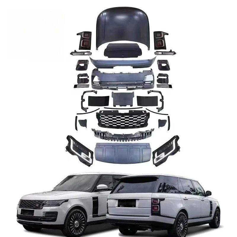 

L405 2013 2020 + Body Kit Upgraded New OEM Car Bumper Front and Front Headlight Cover