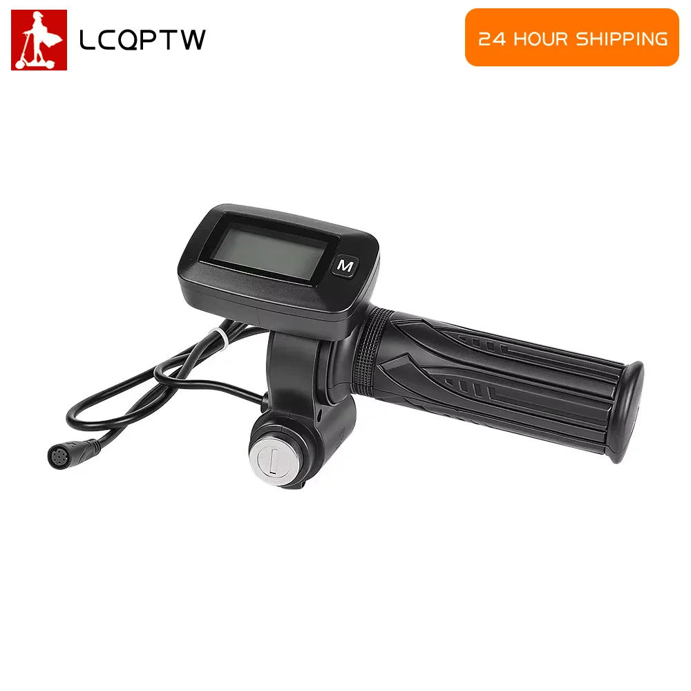 48V Full Twist Throttle Accelerator with LED Display for Tuttio Soleil 01 Electric Dirt Bike for Kugoo Wish 01 Electric Scooter
