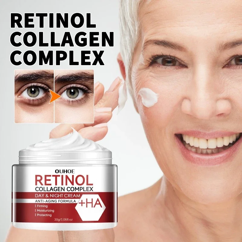 

Retinol Wrinkle Removing Cream Anti Aging Firming Lifting Fade Fine Lines Moisturizing Brightening Skin Care Korean Cosmetics