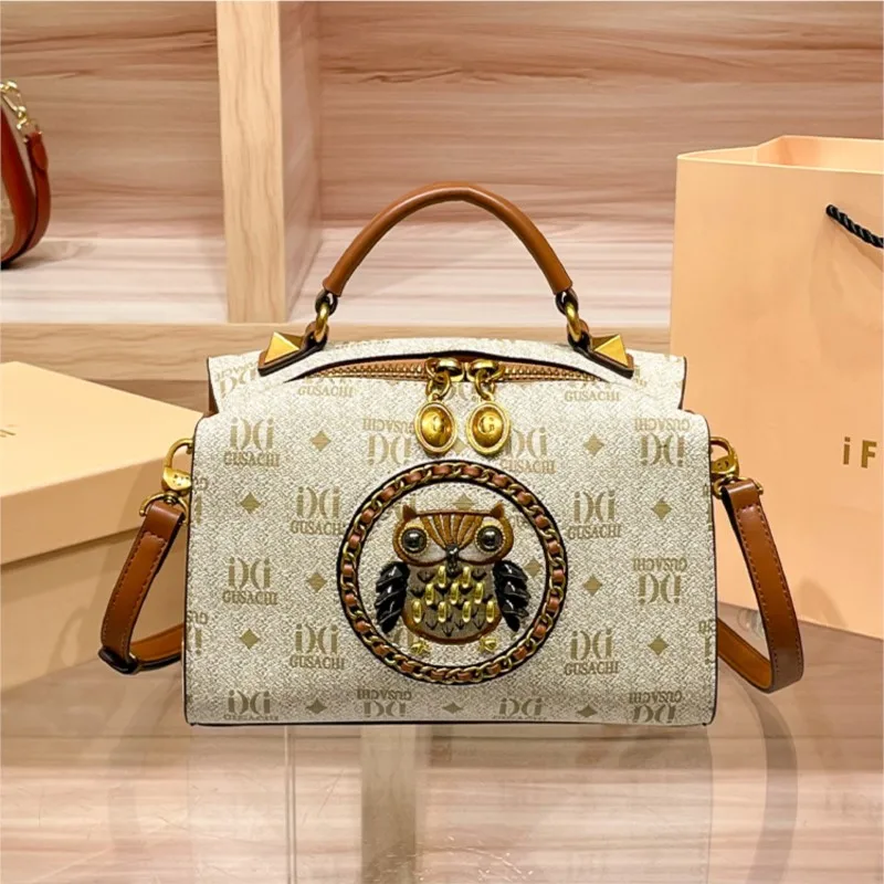 

Brand Light Luxury Women's Bag 2025 New High end Handbag Retro Embroidered Handbag Single Shoulder Diagonal Cross Bag Pillow Bag