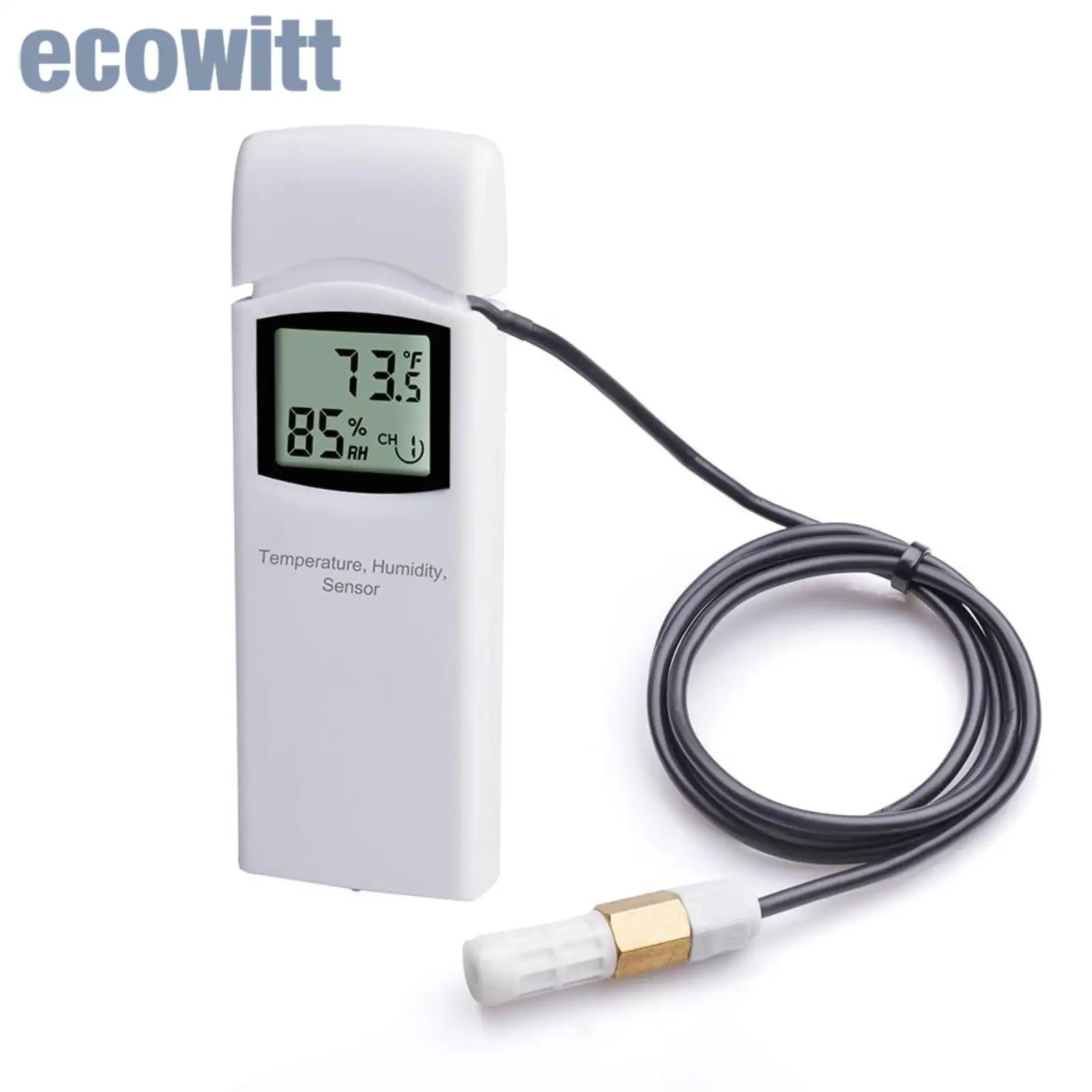 Ecowitt WN31_EP(WH31_EP) Probe Thermometer, Temp & Humidity Monitor, SHT35 Professional-grade High-precision Probe Sensors