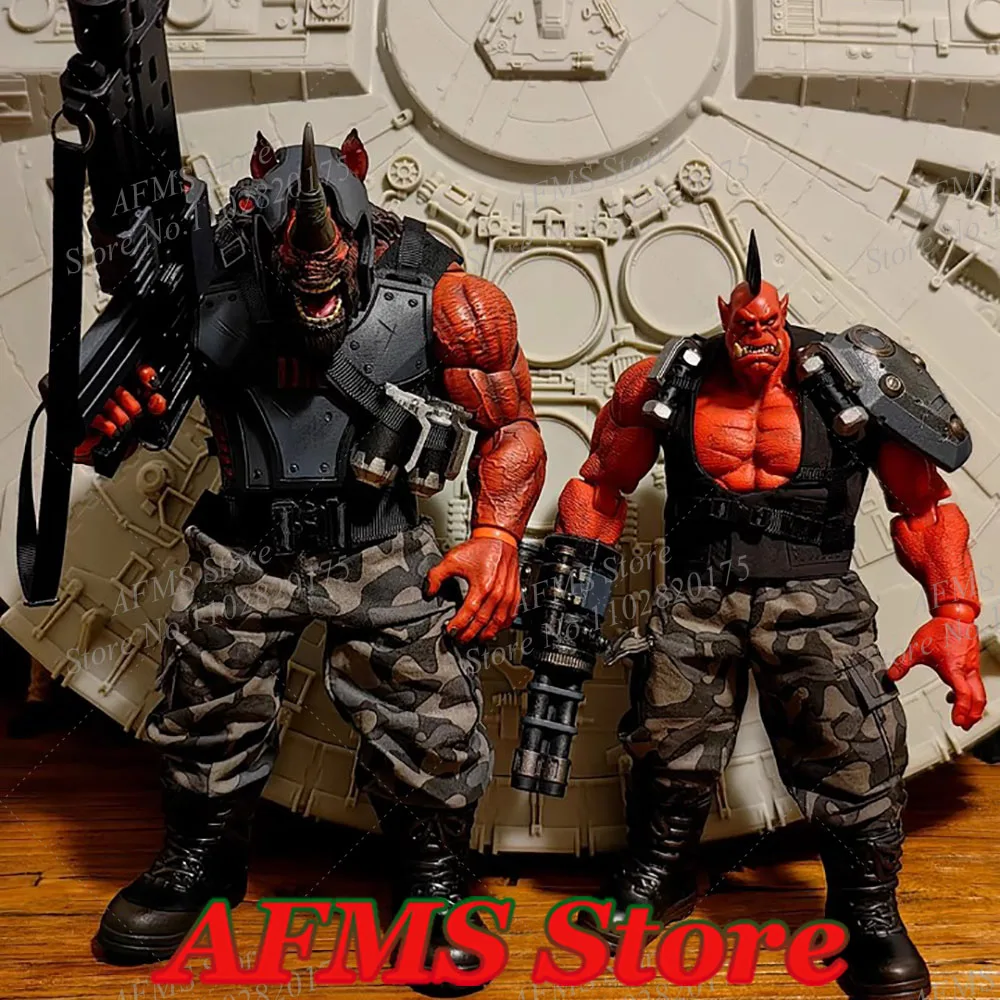 

1/10 Scale Xesray Red Rhino Memorytoys Red Orcs Camouflage Combat Suit Equipment Clothes set Fit 7" Action Figure Soldier Body