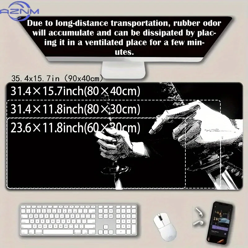 Extra-Large Thickened Non-Slip Gaming Mouse Pad | Durable Edge Lock Design, Suitable For Pc, Laptops, Office And Home Use, Multi
