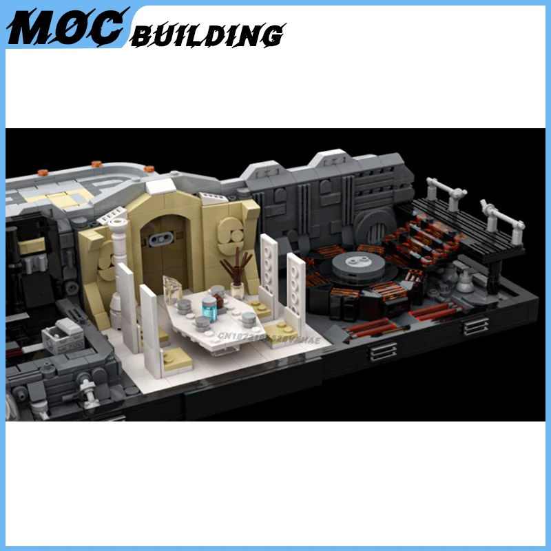 Space Movie Scene Cloud City Diorama MOC Building Blocks DIY Assembly Technology Bricks Collection Display Toys Creative Gifts