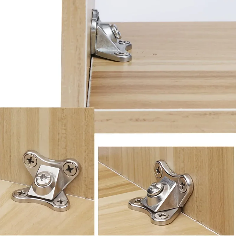6 Sets of Zinc Alloy Butterfly Angle Bracket, Removable Angle Bracket, with Screw - Support Connectors for Furniture,