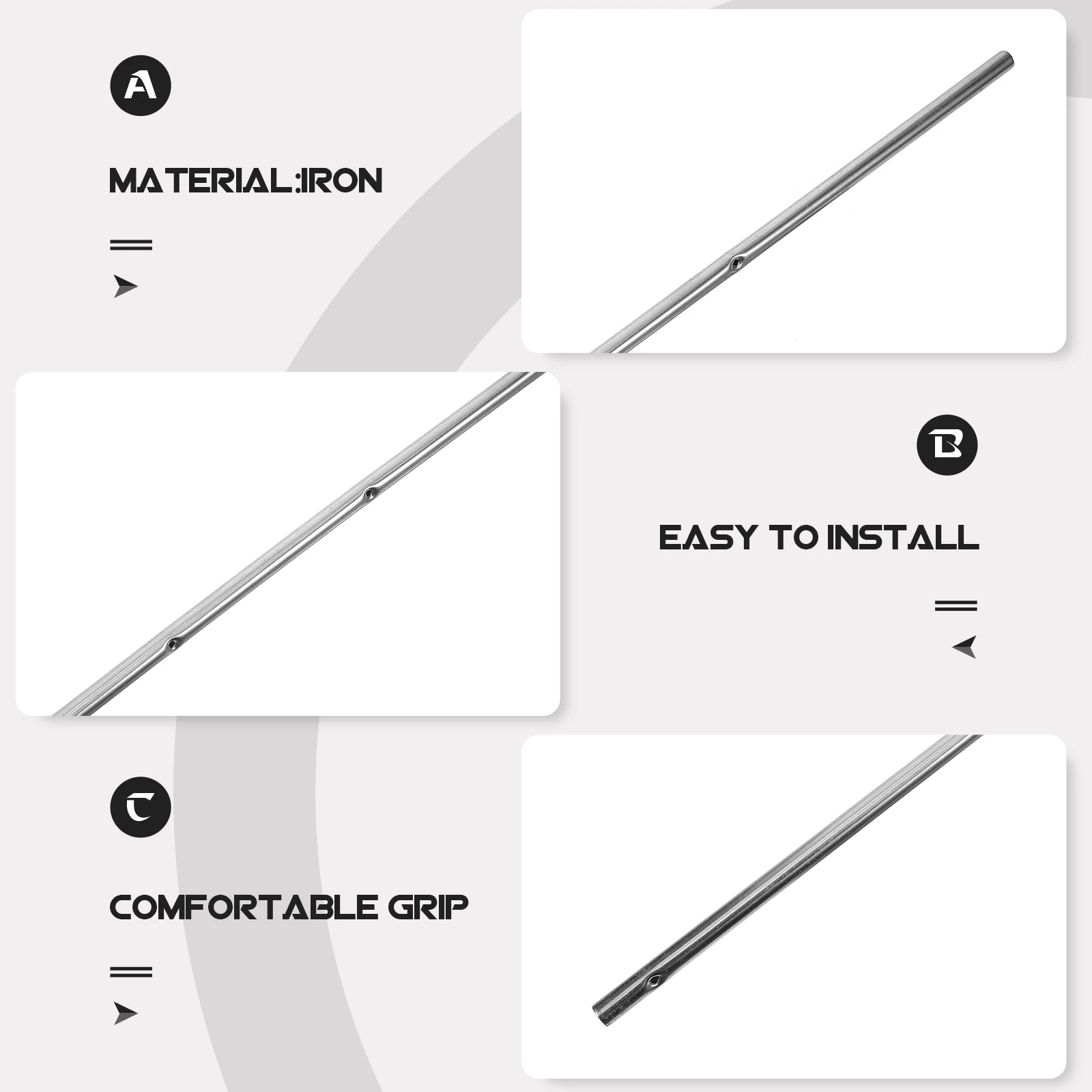 

Foosball Table Accessories Football Machine Pole Steel Pipe 6mm Diameter 41 5cm Metal Operation Rods Table Soccer Supply Child
