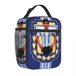 Legend Maradona Insulated Lunch Bag Cooler Bag Meal Container Diego Armando Football Soccer Tote Lunch Box Men Work Outdoor