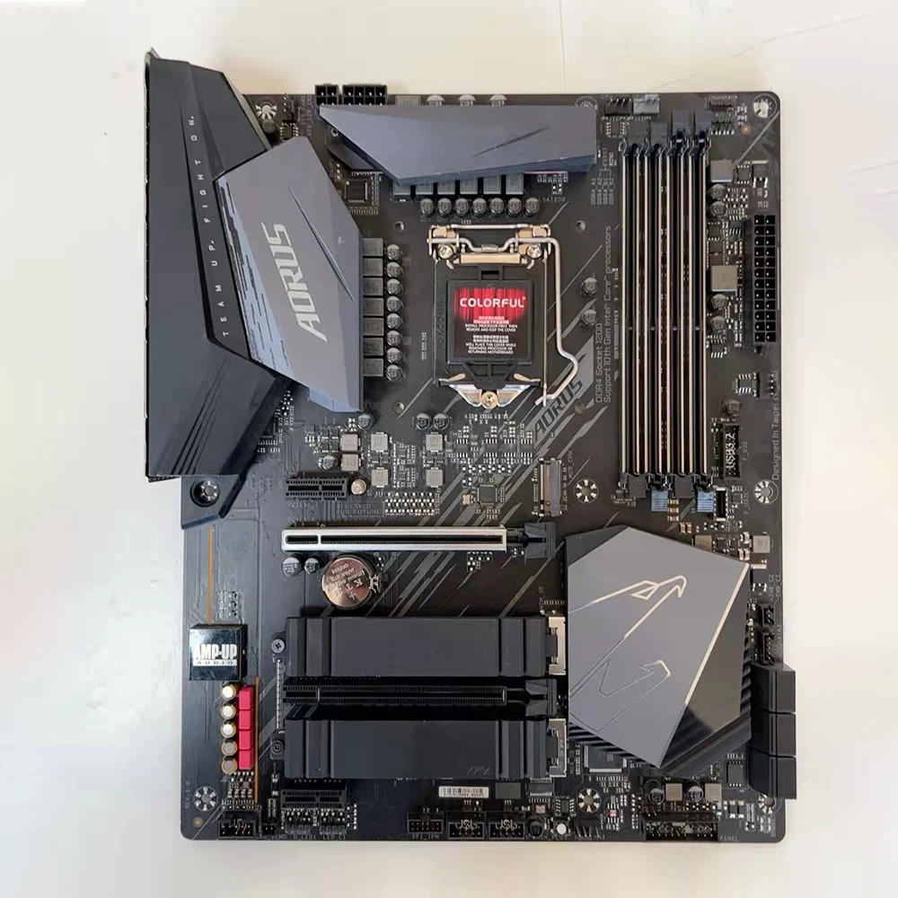 aorus elite para gigabyte z490 lga 1200 ddr4 pci e 40 128gb atx placa mae de desktop z490 01