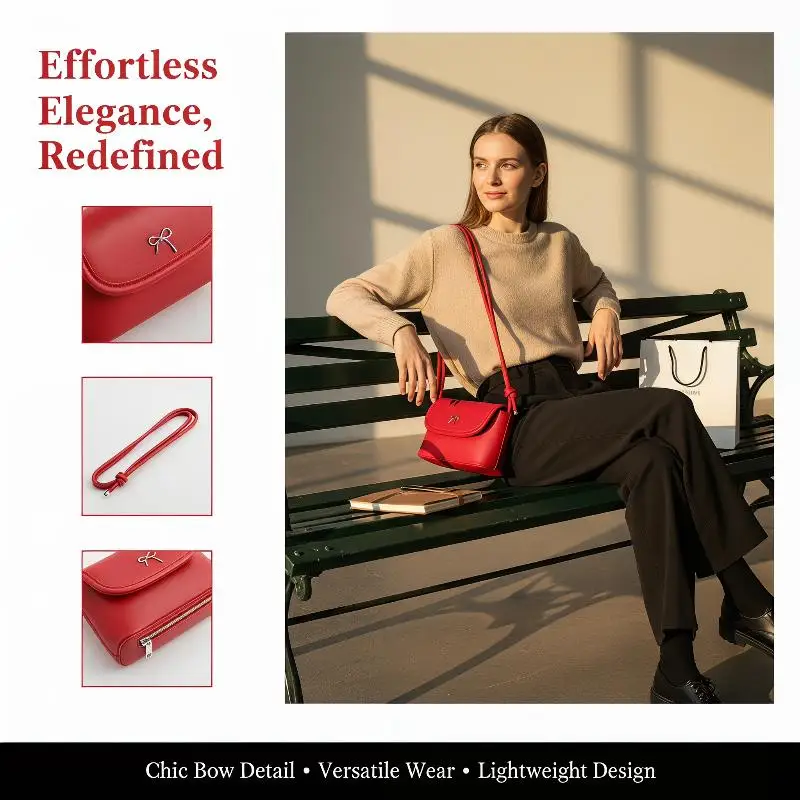 

Modern Butterfly Knot Underarm Bag in PU for Women Ideal for Stylish and Practical Use