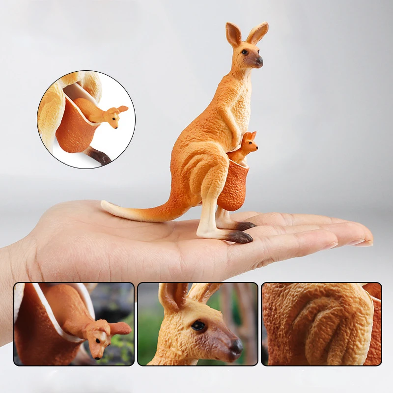 New Zoo Wildlife Model Capybara Jungle Animal Fox Hedgehog Giraffe Snake Kangaroo Bull Action Figure Children Toys Collectible