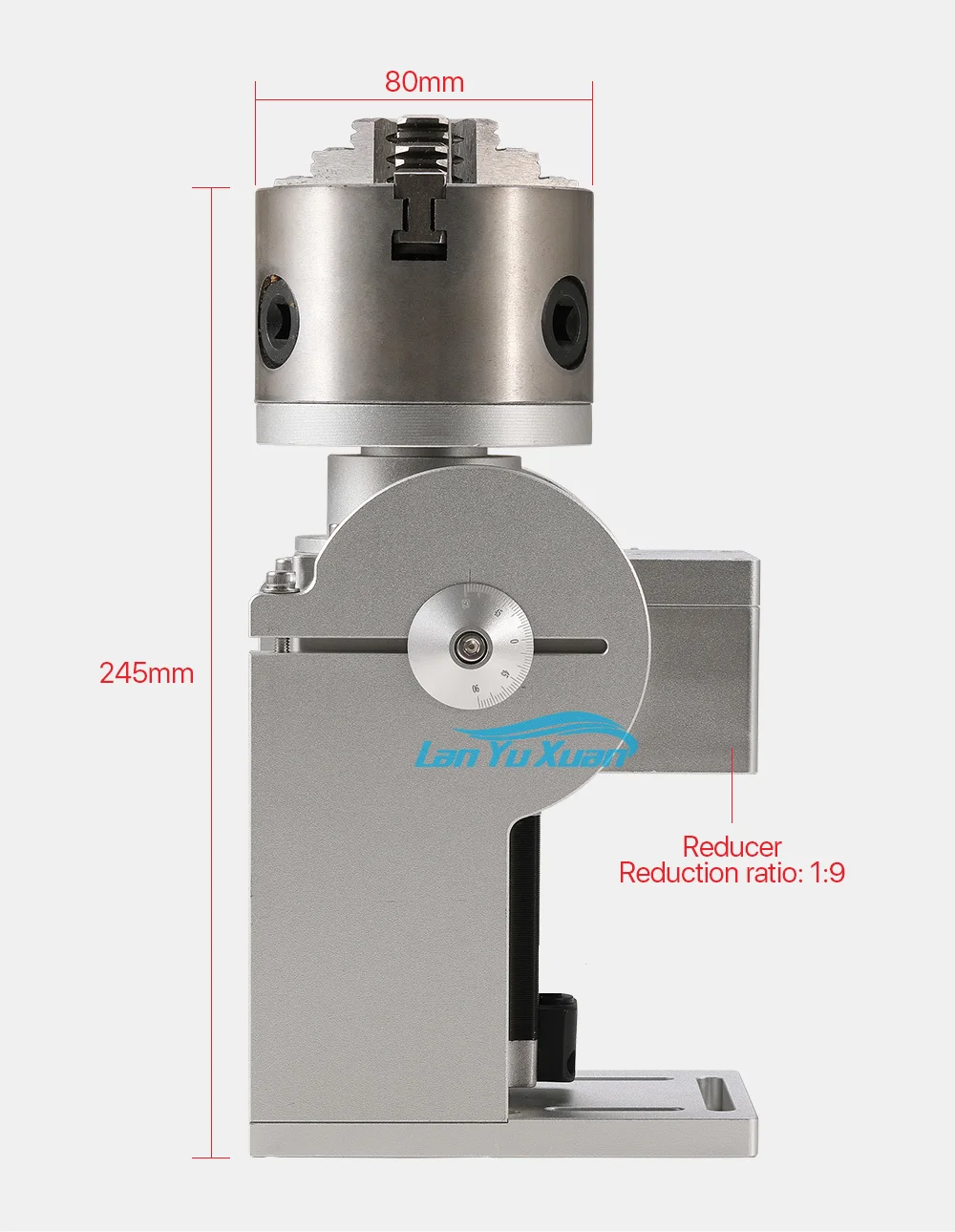 

Cloudray Laser Marking Machine Rotary Device Rotation Axis D80 Type H Three Chuck Attachment for