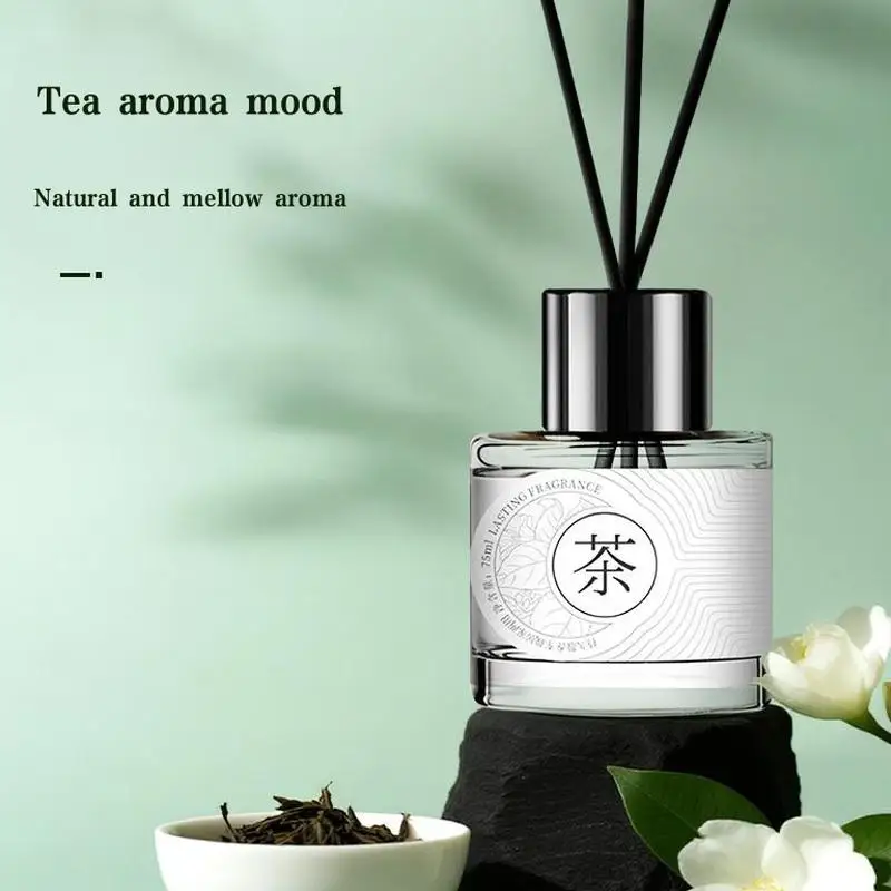 

Matarile 75ml Fire Free Black Fiber Rod Set Bedroom Aromatherapy Indoor Air Freshener Aroma Diffuser Lasting Fragrance