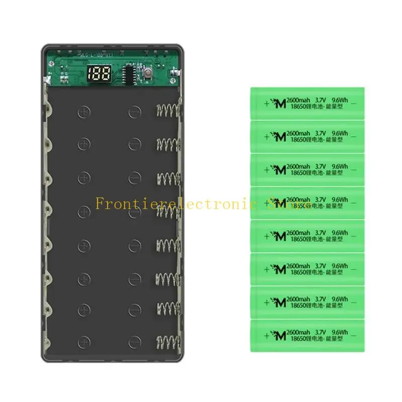 G8DB LCD Display 6x 18650 External Backup Battery Box for Case