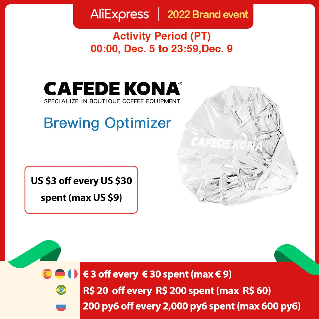 CAFEDEKONA Coffee Dripper Transformer Brewing Optimizer Make Wave Paper Filter Compatible With Conical Filter Extended Sweetness