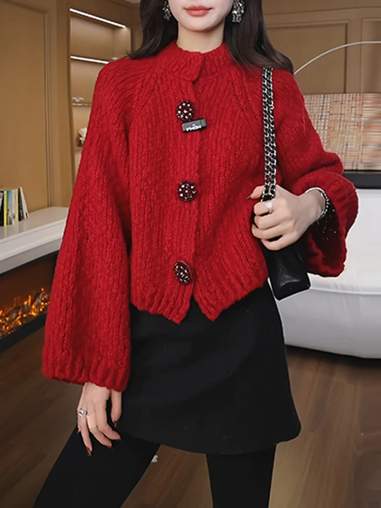 

Уникальный красивый вязаный свитер с длинными рукавами для женщин, модный повседневный стиль, новинка зимы, свободный крой, удобный, дышащий