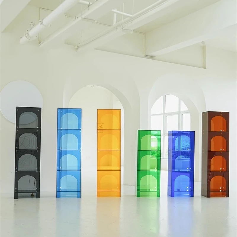 Nordic acrylic study, figure display cabinet