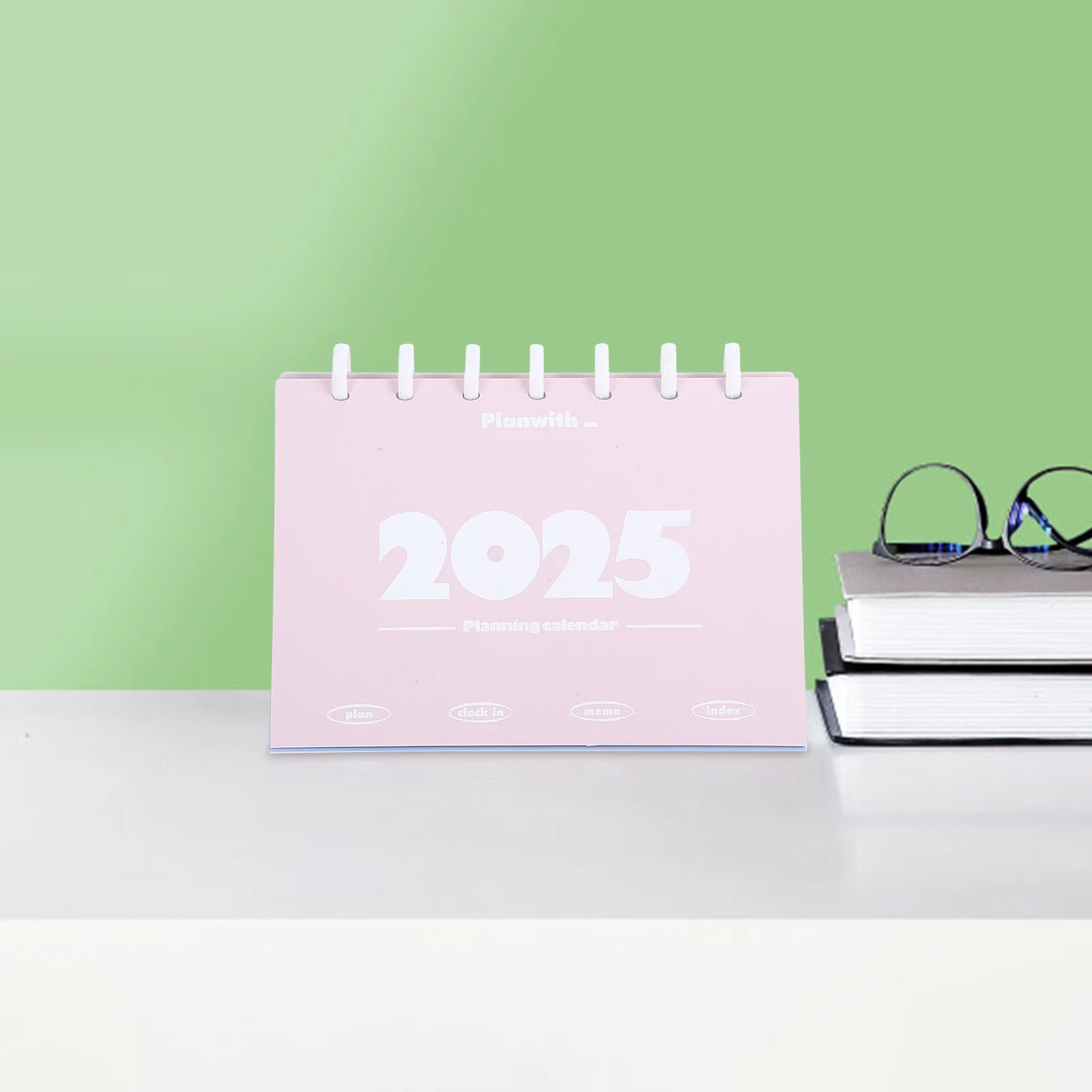 

2025 Desk Calendar Monthly Flip Standing Desktop Office Home Daily Planner Cute Portable Decorative Desk Calendar for Study Work