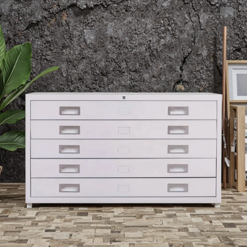 Multi-Layer Map Cabinet Engineering Drawing Storage Document Filing Drawer Cabinet No. 0 & No. 1 Base Map Storage Solution