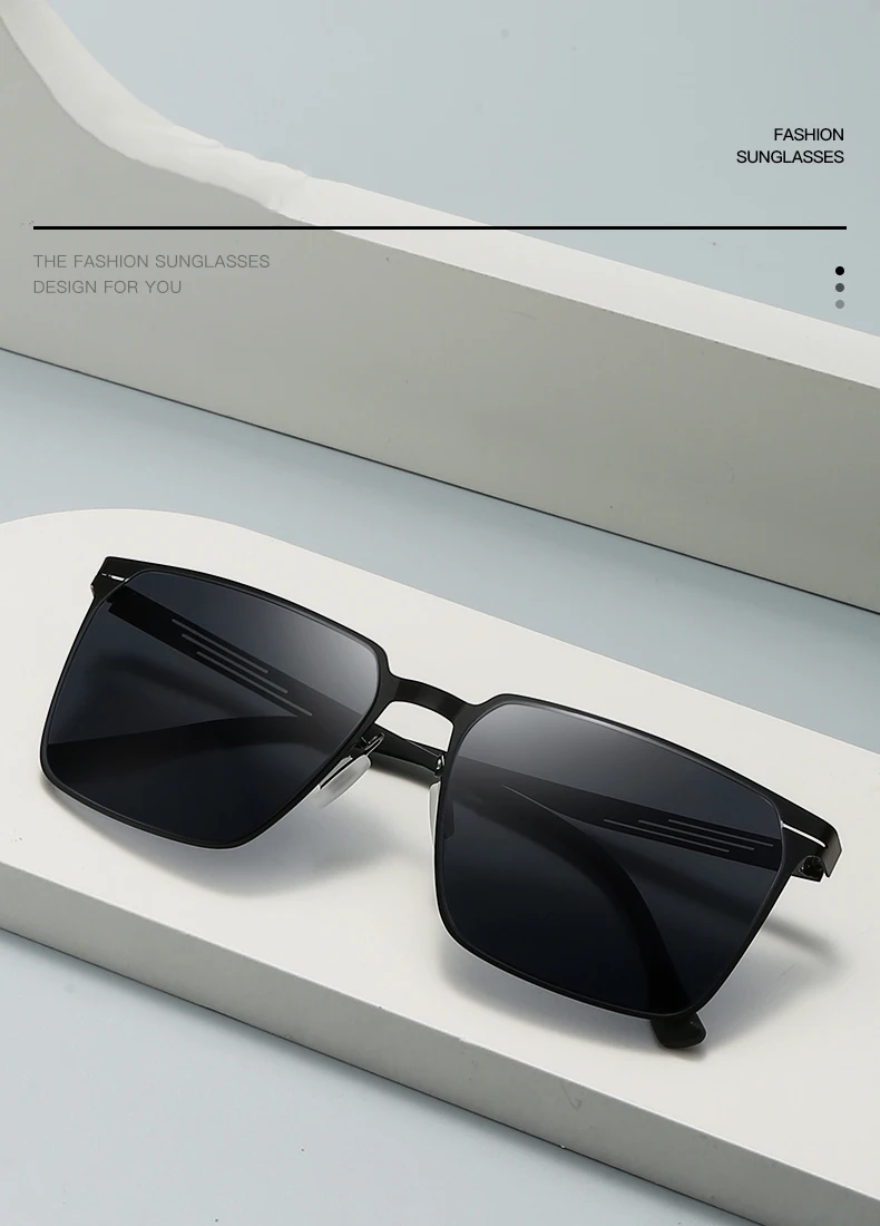 Neue Herren-Sonnenbrille aus Metall – modische Outdoor-Freizeitbrille, UV-Schutz, geeignet zum Fahren und Angeln 5133 – Detail 3