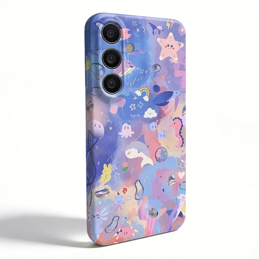 Cute Ocean Animals Case For Samsung S26 S25 S24 S23 S22 Plus S21 Ultra Edge S23 S24 S25 FE Hard PC Shockproof Phone Cover view 2