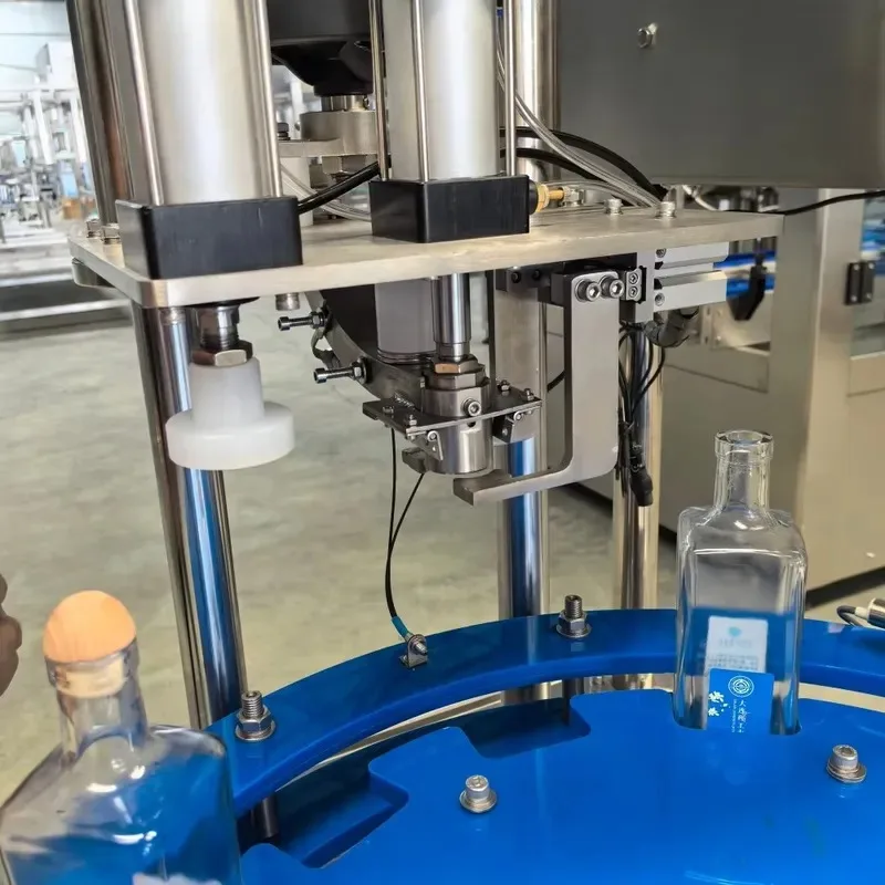 Automatic Glass Wine Plastic Bottle T Cork Bottle Cap Press Machine Whisky Capper Corking Capping Machine