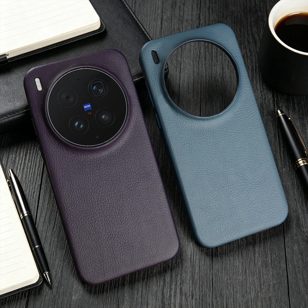 Premium Leather Back Cover Case For Vivo X300 Pro FE X200 Pro Mini S30 X100 Ultra X100 S Pro X200S X300S X300FE Phone Case Coque