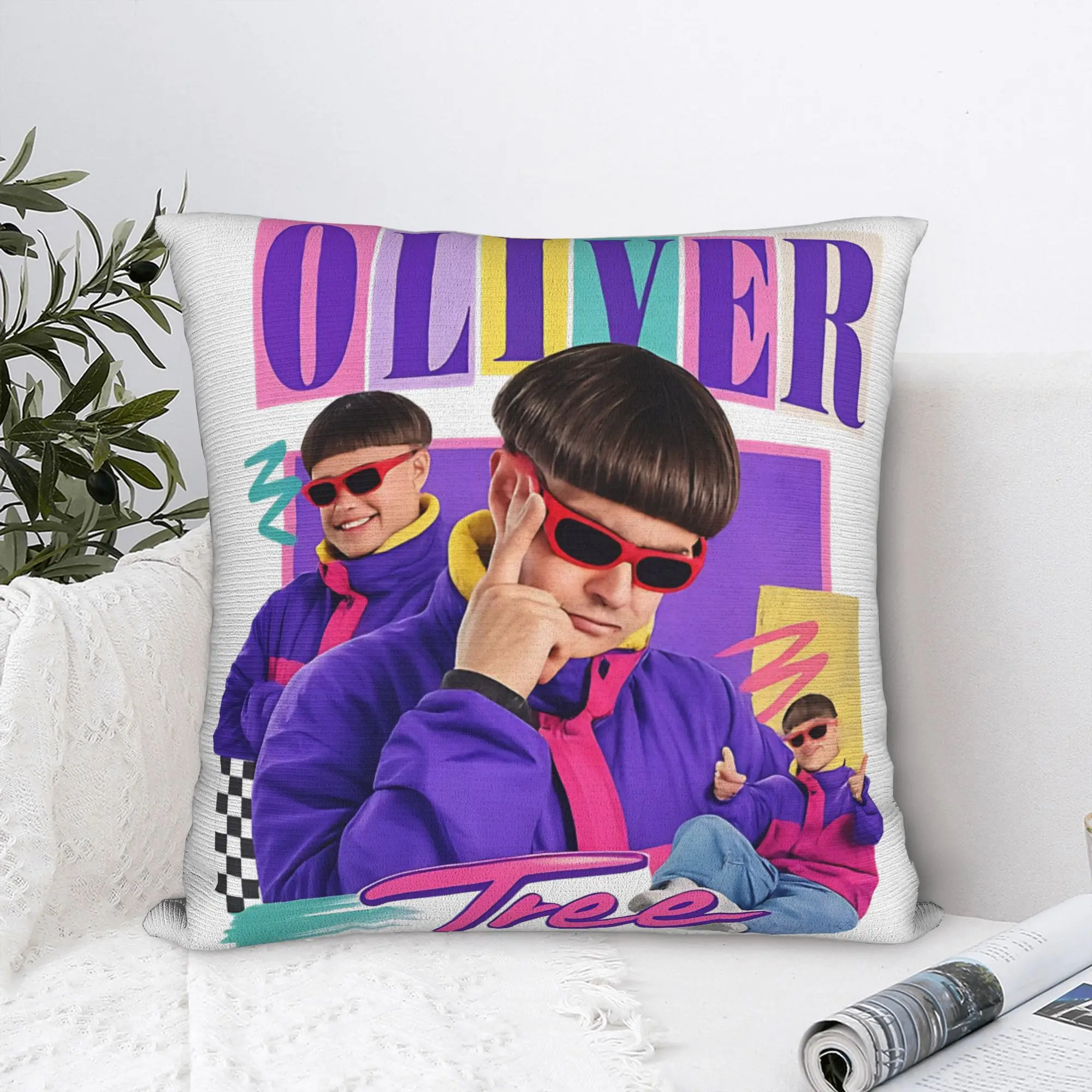 Oliver Tree Rest In Peace 1993 to 2026 Memorial Pillowcase Cushion Cover Decor  Pillow Case Cover Bedroom Square 45*45cm