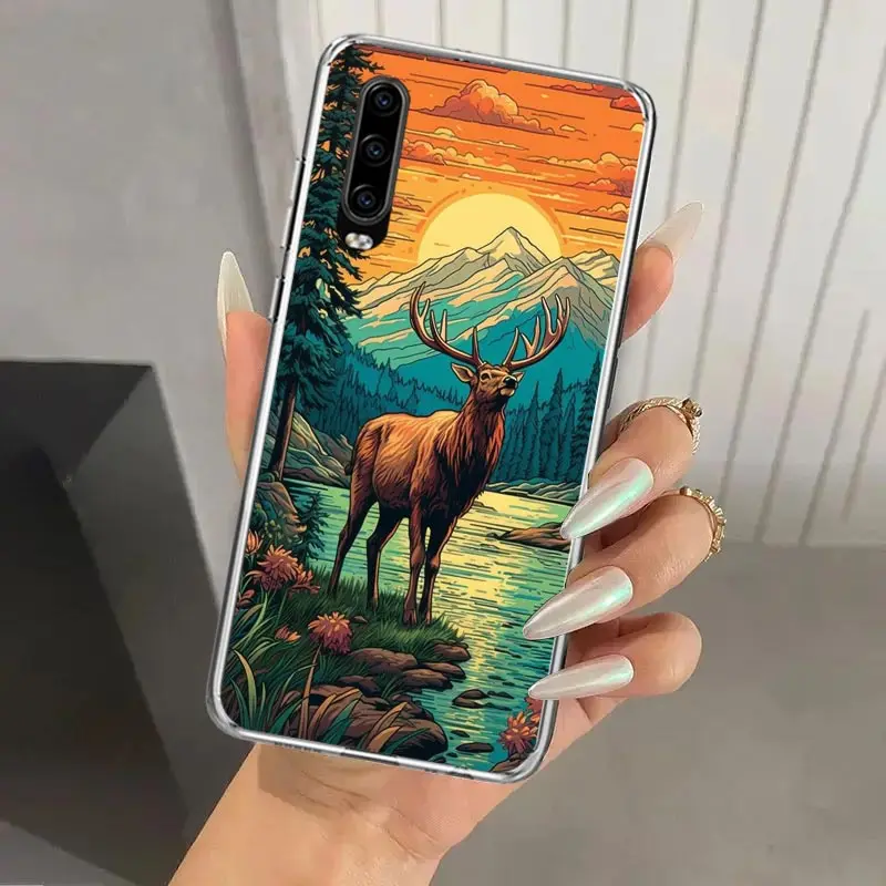 Deer Hunting Camo Phone Case for Huawei P40 P30 P20 P10 Pro Mate 20 10 Lite P Smart Z Y5 Y6 Y7 Y9S Soft Funda Print Shell image 6