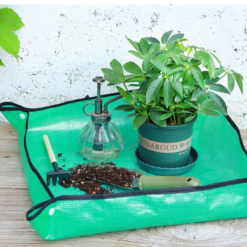 1pcs Planting Mat 50cm-100cm Gardening Potting Pad Foldable Garden Plant Flower Pot Transplanting Waterproof Mats