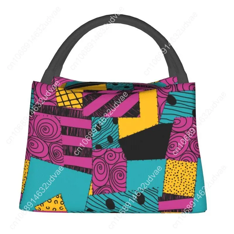 سالي دوول فستان الحرارية معزول حقيبة الغداء المرأة تيم بيرتون هالوين الجمجمة قابلة لإعادة الاستخدام حاوية الغداء تخزين وجبة عبوة طعام