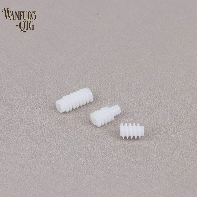 Hot Sale 5Pcs M0.4 Plastic Worm For 2.0mm Motor Shaft Electric Motor Replacement Parts For Remote Control Toy