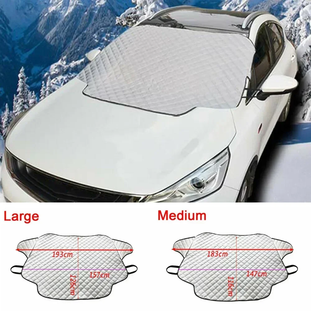 Magnetic Car Front Windshield Cover Automobile Sunshade Cover Winter Ice Frost Guard Sun Shade Protector Waterproof Car Cover