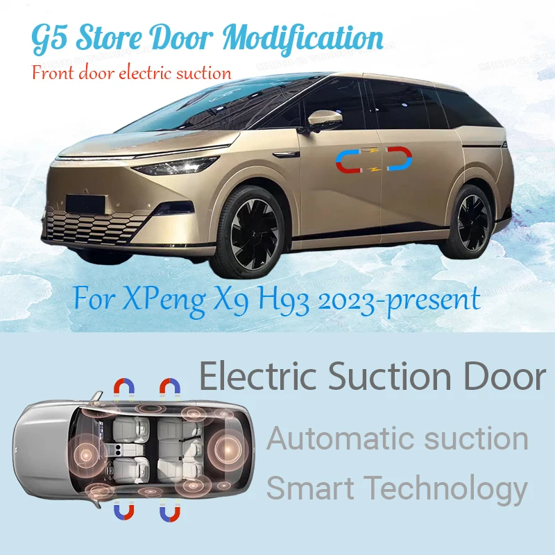 

For XPeng X9 H93 2023-present Car Electric Suction Door Power-assisted Closing Door Soft-close Function