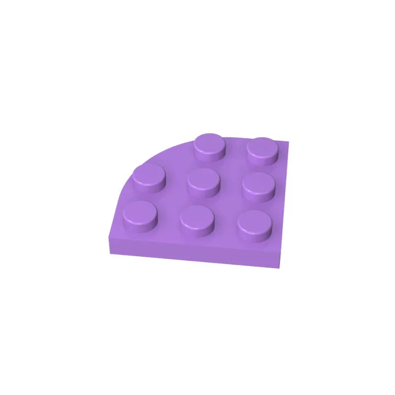 50 Stück Moc 30357 Runde Eckplatte 3x3 für Bausteine Teile DIY Lehrreiches Technik-Zubehör Geschenk Lehrreiches Spielzeug – Detail 9