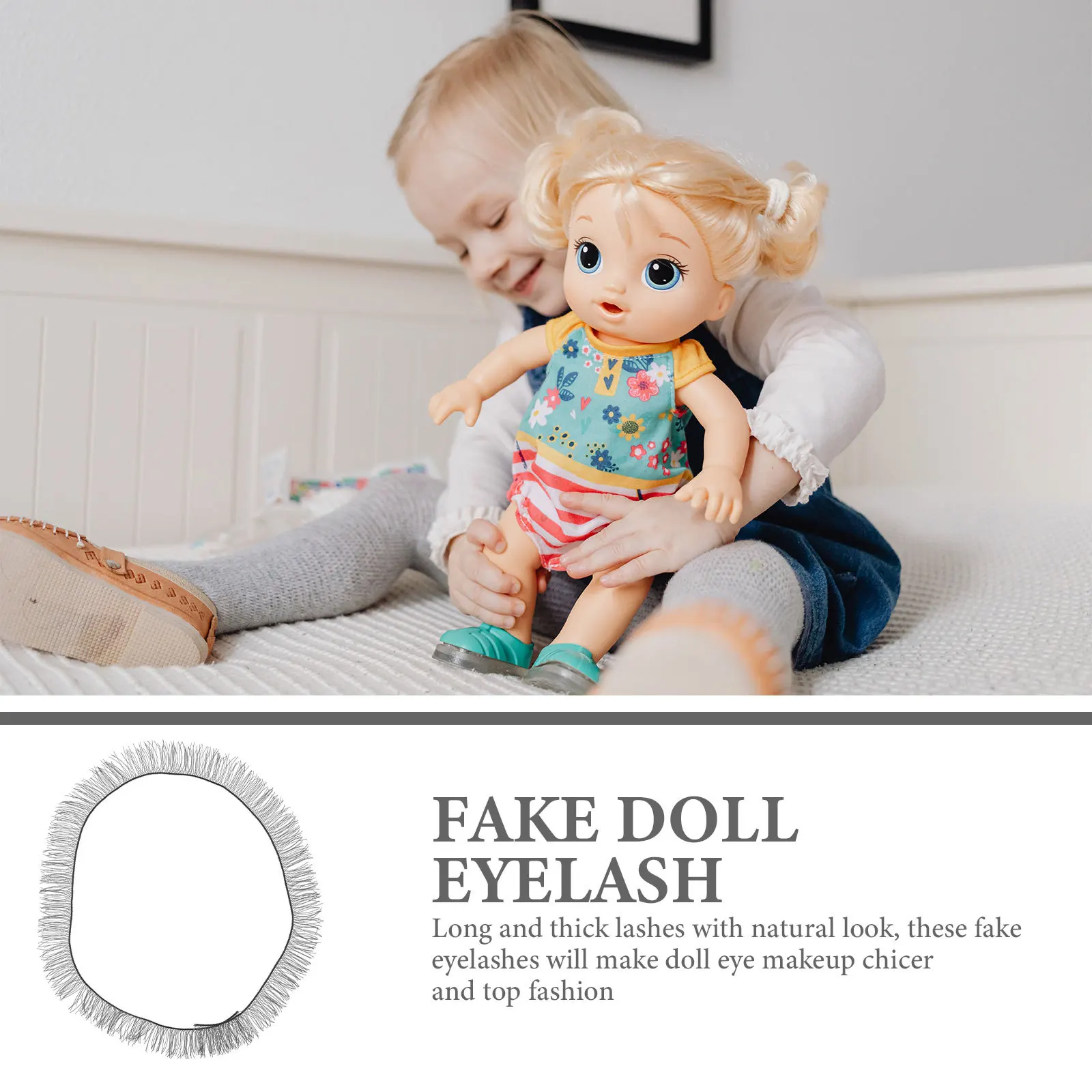 30 szt. Pasków Sztucznych Rzęs Naturalnych Do Samodzielnego Wykonania Ozdób z Gliny, Akcesoria do Makijażu, Rzęsy Dekoracyjne