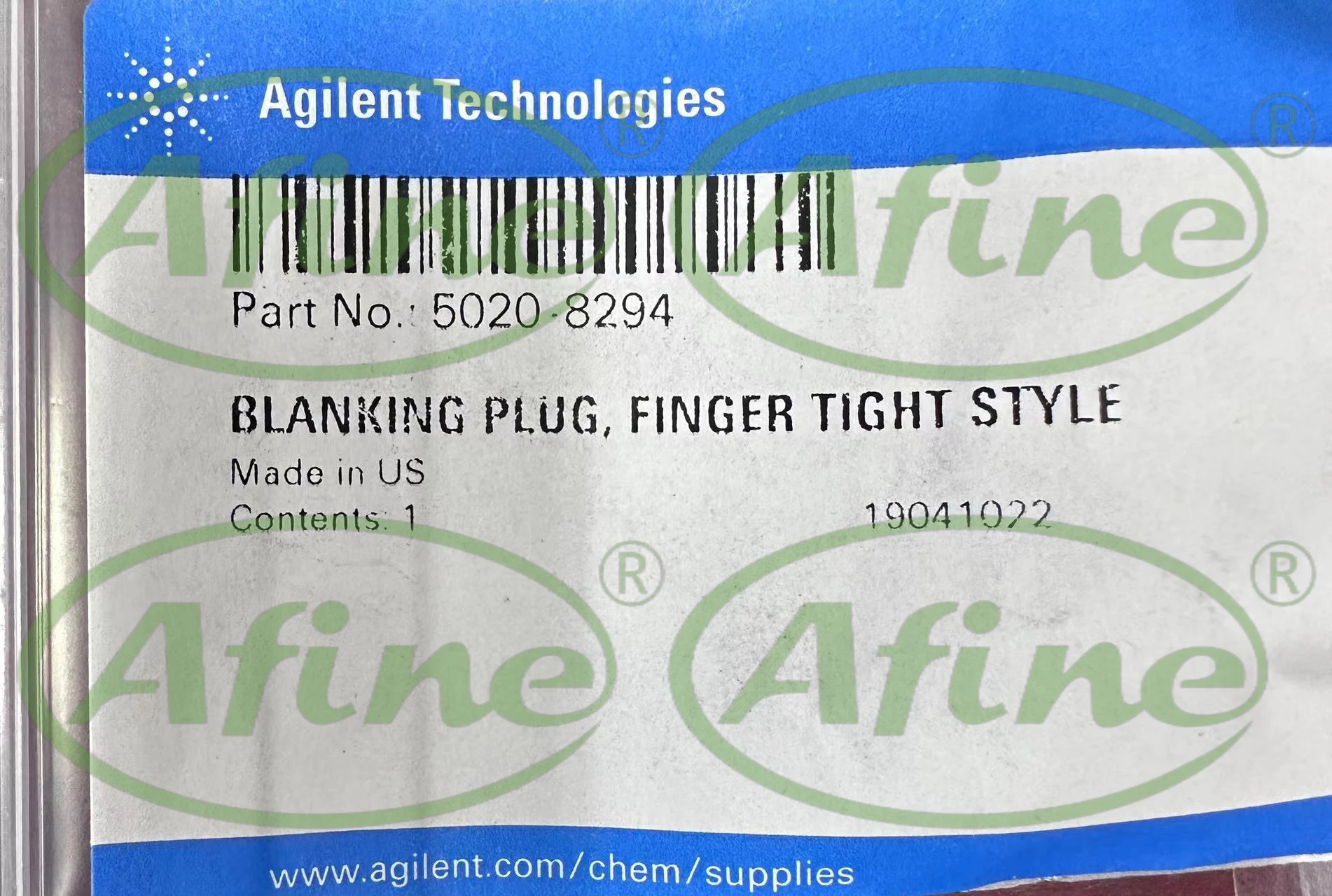 AFINE Agilent 5020-8294 Finger-Tight Blanking Plug