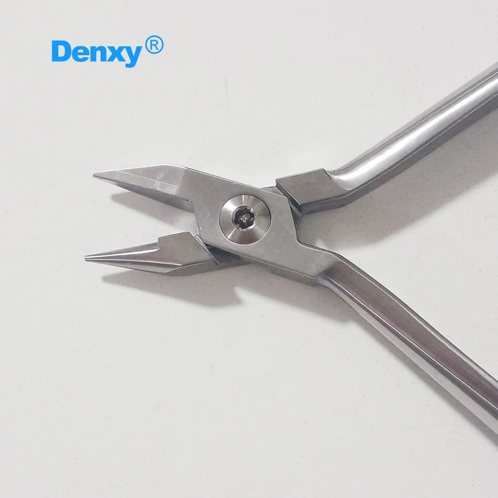 DENXY 1 pcs Orthodontic Light Wire Pliers Dental Stainless Steel Cutting Pincers Bending High Quality Ortho Arch Wire Forceps