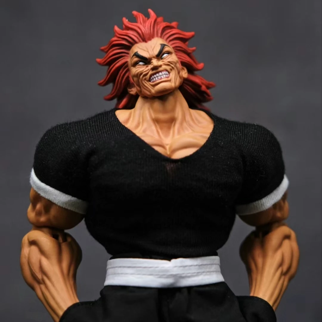 New Storm 1/12 Son of Ogre Hanma Baki Hanma Yujiro  Four Carving Head Action Collection Figures Model Toy